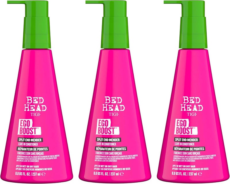 BED HEAD TIGI Ego Boost Split End Mender & LeaveIn Conditioner  For Split End Control  For All Hair Types  Use on Wet or Dry Hair  Premium Hair Care Products for Women & Men  8 oz (3 Pack) - Image 1