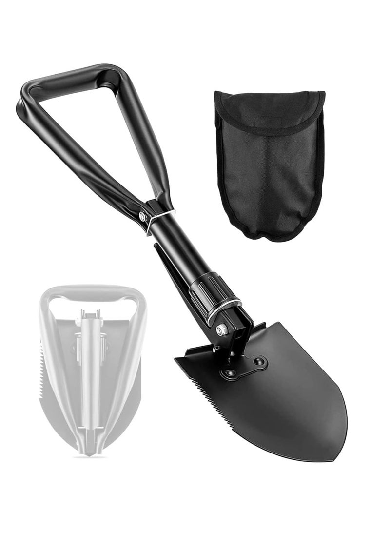 SYOSI - Folding Shovel, Tactical Folding Trowel, Versatile Engineer Shovel, Folding Trenching Tool, Collapsible Outdoor Digging Implement, Portable Hoe, Includes Band Saw and Pick, for Home Outdoor Activitie - Image 1