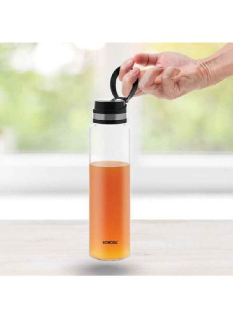 Top Pick Easygo Glass Bottle Stainless Steel Lid -1 Liter