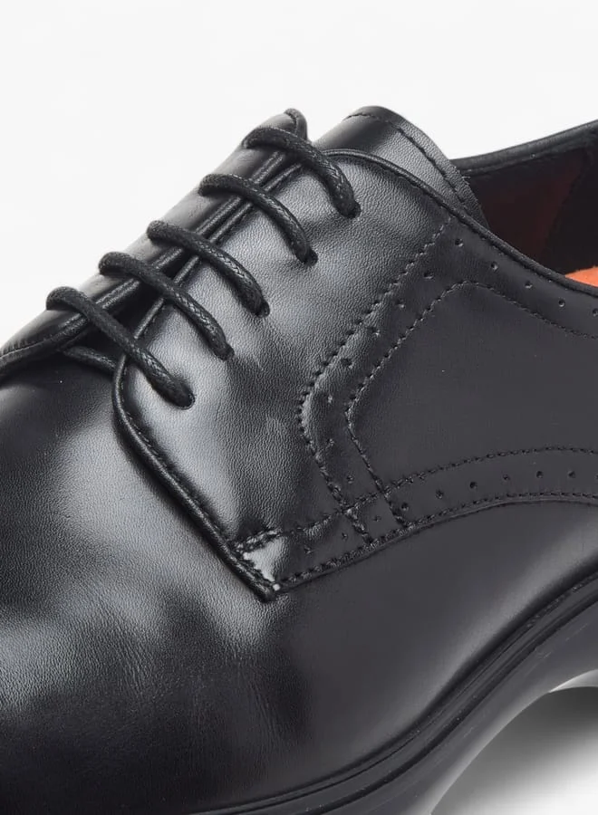 Le Confort Men Solid Lace-Up Derby Shoes