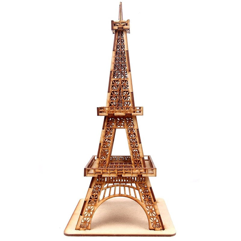 Airiz CRAFTSFY Effiel Tower Paris Figurine Home Decorative Showpiece Handicraft Antique Wooden Miniature Hand Carving Best Gift Unique Decorative Home Decor Table Office 1pc - Image 1