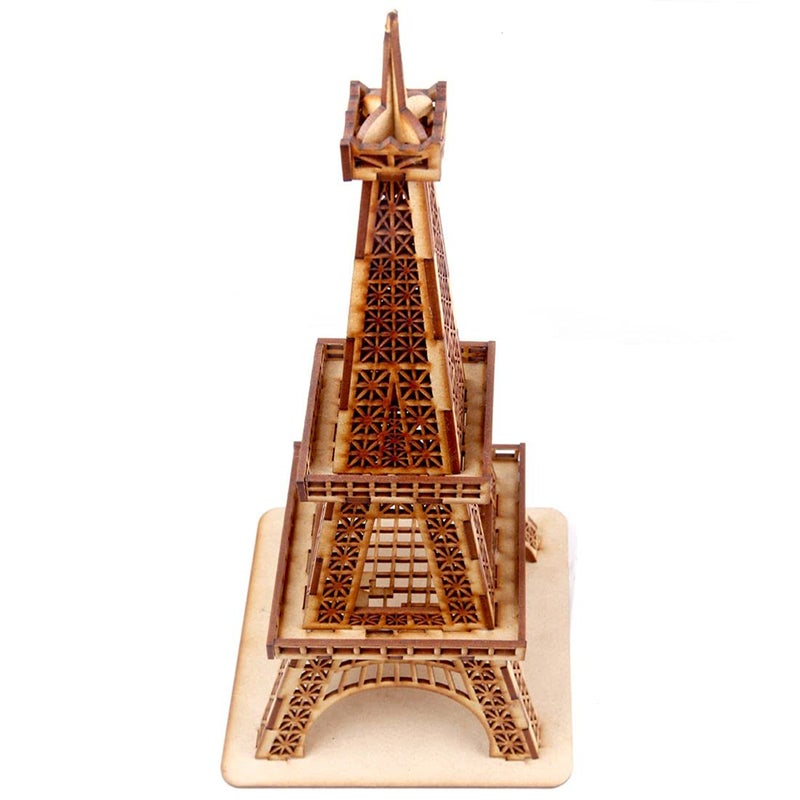 Airiz CRAFTSFY Effiel Tower Paris Figurine Home Decorative Showpiece Handicraft Antique Wooden Miniature Hand Carving Best Gift Unique Decorative Home Decor Table Office 1pc - Image 4