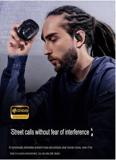 sanag C6 Open Ear Headphones, Comfortable And Durable Bluetooth Wireless Earbuds, Long Battery Life Waterproof Stylish Earphones For Work, Running, Cycling, (White)  - Image 4