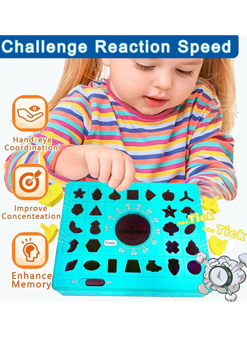 HALAMODO Pop-Up Time Puzzle Board Game – Fun Hand-Eye Coordination Toy for Kids Ages 3-8, Party Game and Birthday Gift for Boys and Girls - Image 3