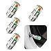 MOXRUQ 4 PCS Car Tire Pressure Monitor Valve Stem Caps 24Bar 36PSI Tire Pressure Monitor Sensor Indicator 3 Color Eye Alert Tire Pressure Monitor Valve Caps with Pressure Gauge Fit for Most Cars - Image 2