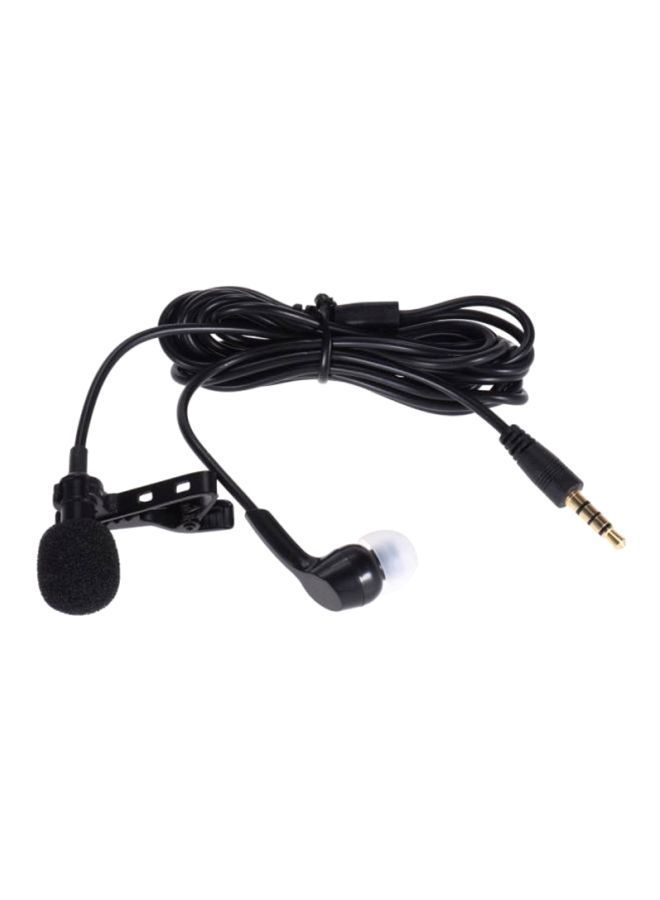 NIBEMINENT Clip-On Lapel Lavalier Microphone Mic LU-D4694B Black - Image 1