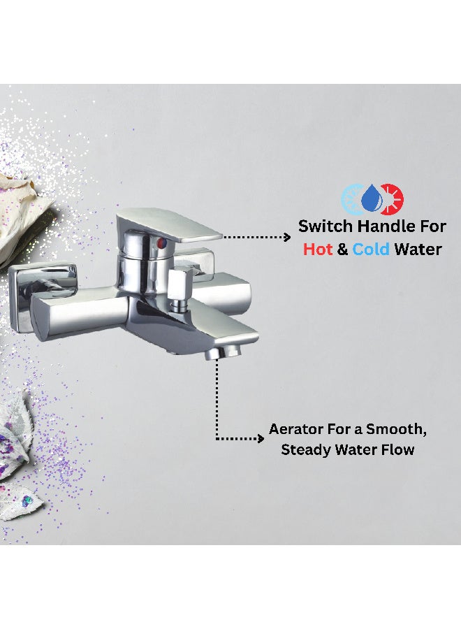 ITG Wall Mount Bathroom Shower Mixer Tap with Handheld Shower, Chrome Finish, Hot and Cold Water Faucet, Dual Control, Durable Brass, Anti-Rust Finish, 5-Year Warranty - Image 4