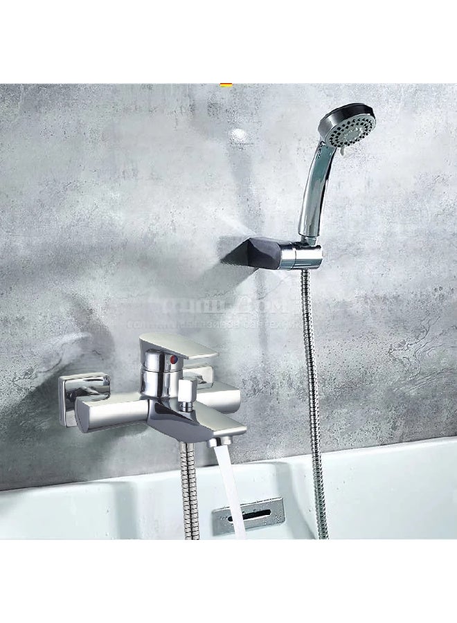 ITG Wall Mount Bathroom Shower Mixer Tap with Handheld Shower, Chrome Finish, Hot and Cold Water Faucet, Dual Control, Durable Brass, Anti-Rust Finish, 5-Year Warranty - Image 5