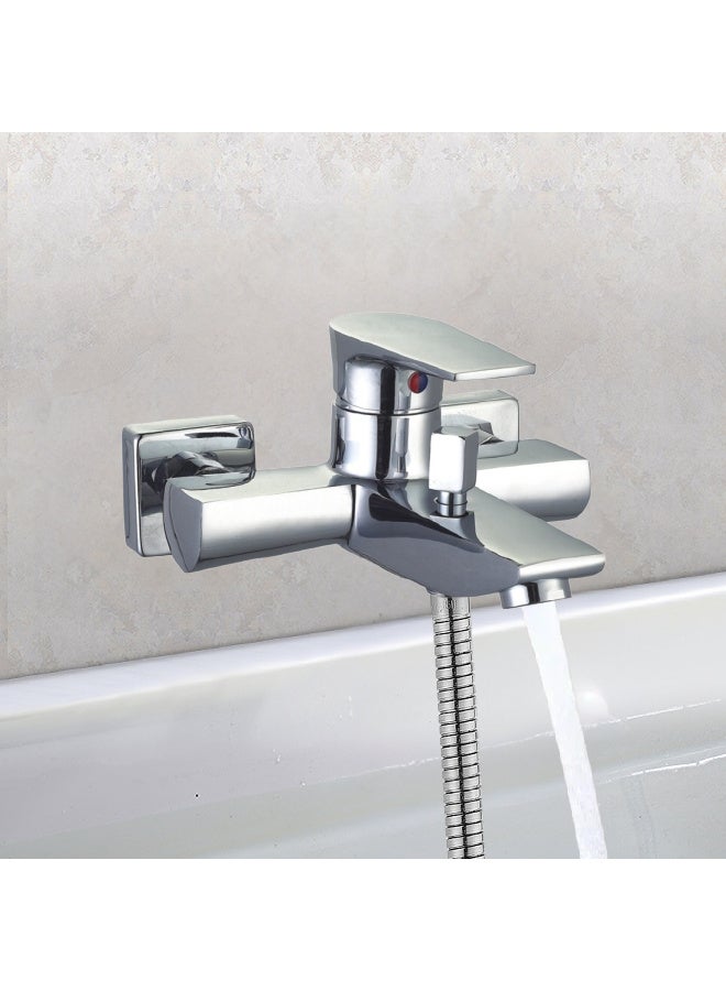 ITG Wall Mount Bathroom Shower Mixer Tap with Handheld Shower, Chrome Finish, Hot and Cold Water Faucet, Dual Control, Durable Brass, Anti-Rust Finish, 5-Year Warranty - Image 3