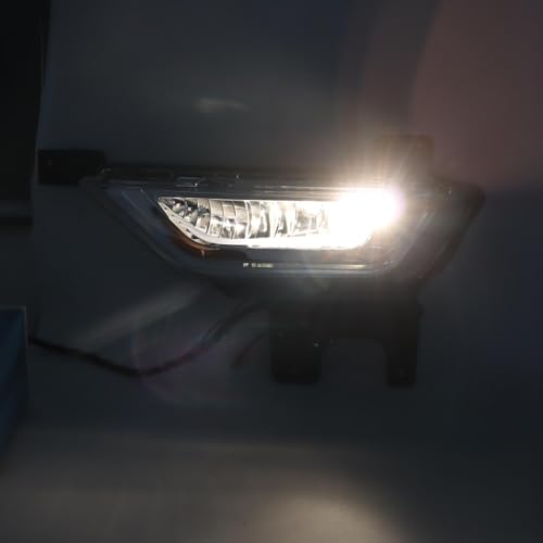 KAMDKI Left Driver Side Halogen Fog Light Compatible for 2021 2022 2023 Ford F-150 F150 Front Bumper Light W/Bulbs W/o Wiring Harness Driving Lamp Assembly LH FO2592258 19629000 3302061LAS - Image 2
