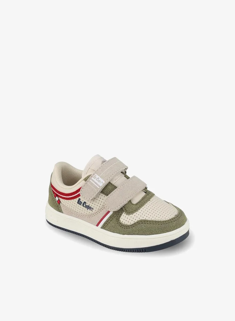 لي كوبر Boys Hook & Loop Ankle Sneakers