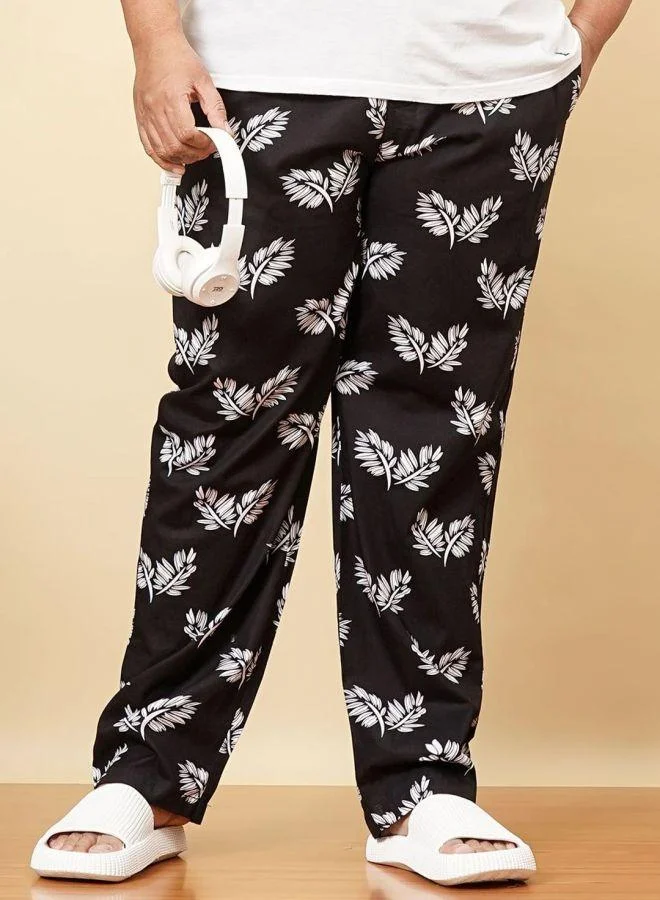Take Two Plus Men Regular Fit Floral Print Lounge Pants By HardSoda