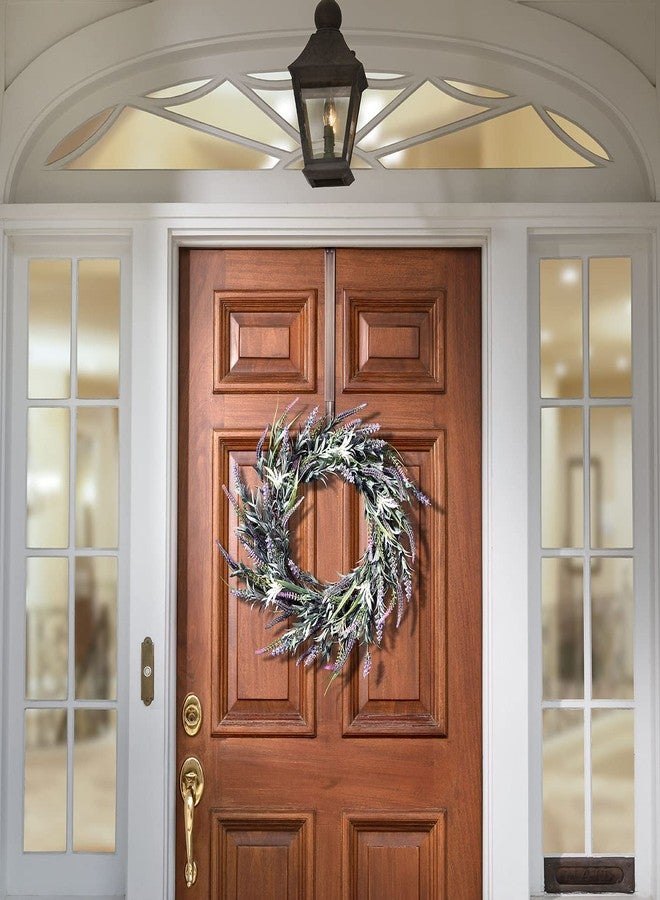 Haute Decor Adapt Adjustable Wreath Hanger, Top & Length Adjustable - Oil-Rubbed Bronze - Strong Metal Wreath Holder for Thick or Thin Doors - Image 5