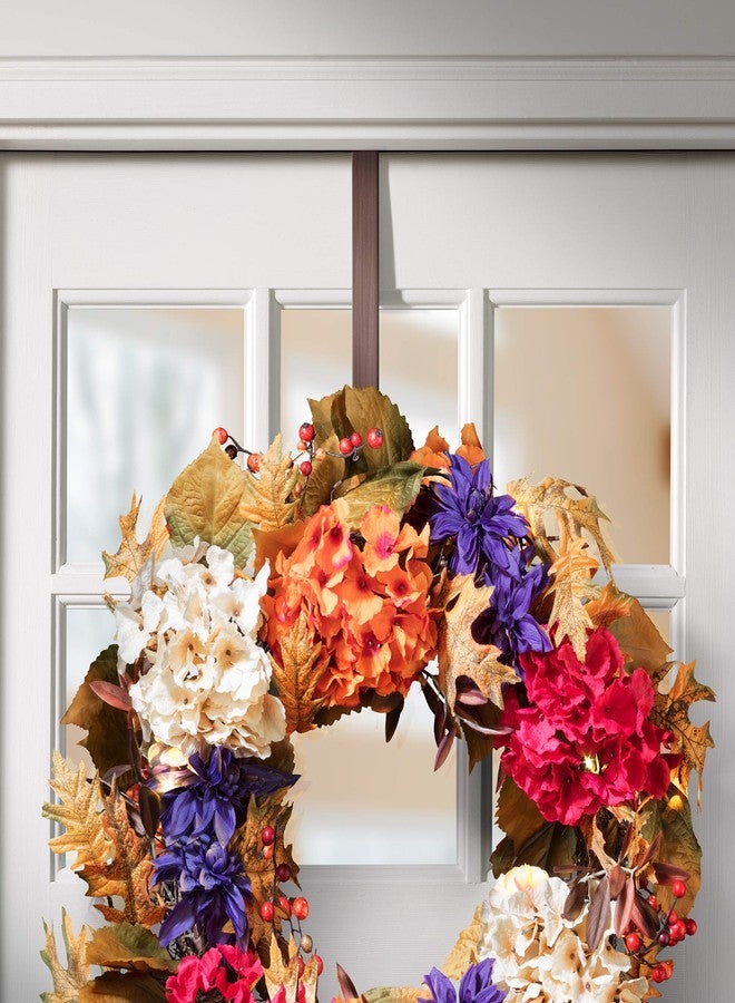 Haute Decor Adapt Adjustable Wreath Hanger, Top & Length Adjustable - Oil-Rubbed Bronze - Strong Metal Wreath Holder for Thick or Thin Doors - Image 3