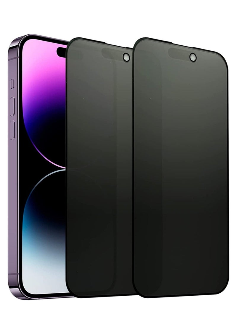 ELTRAZONE [2 Pack] Compatible with iPhone 14 Pro Max Matte Privacy Screen Protector, Anti-Glare Anti-Spy Scratch Resistant Tempered Glass Film 6.7", Smooth Feel, Anti-Fingerprints, Full Coverage - Image 1