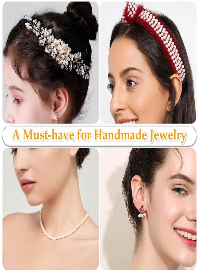 انزيوس مجموعة أنيزوس من 2205 قطعة من اللؤلؤ للأعمال اليدوية، خرز لؤلؤ صناعي بأحجام متنوعة، خرز لؤلؤ للخياطة، خرز لؤلؤ سائب بكميات كبيرة مع ثقوب لصنع المجوهرات، الأساور، القلائد، الشعر، الزينة، وملء المزهريات - Image 5