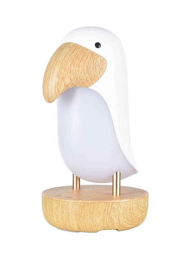زولبسيو مصباح طاولة على شكل طائر كرتوني قابل لإعادة الشحن عبر USB لغرفة النوم بجانب السرير ديكور ضوء الليل هدية لغرفة المعيشة وغرفة النوم والمكتب - Image 1