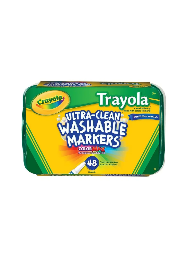 Crayola Trayola Ultra-Clean Washable Markers 48pcs