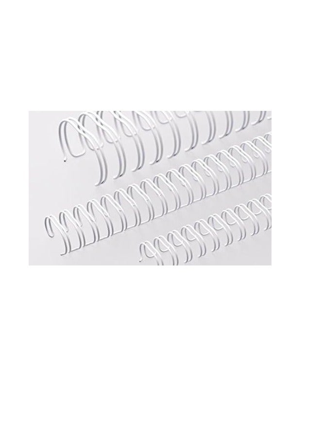RENZ 100-Pieces Binding Wire A4 2:1 11mm 7/16" White - Image 1