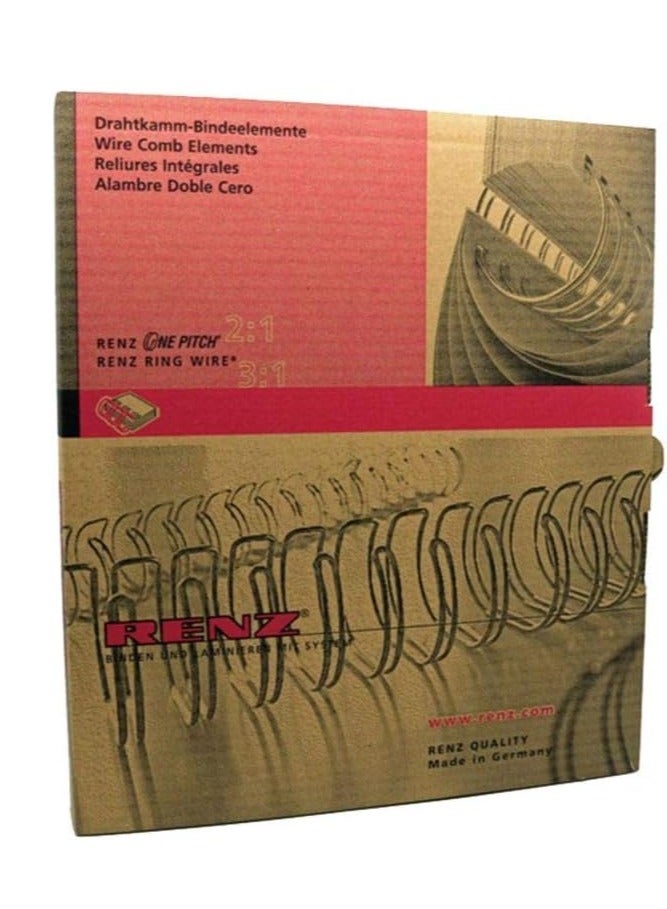 RENZ 100-Pieces Binding Wire A4 2:1 11mm 7/16" White - Image 2