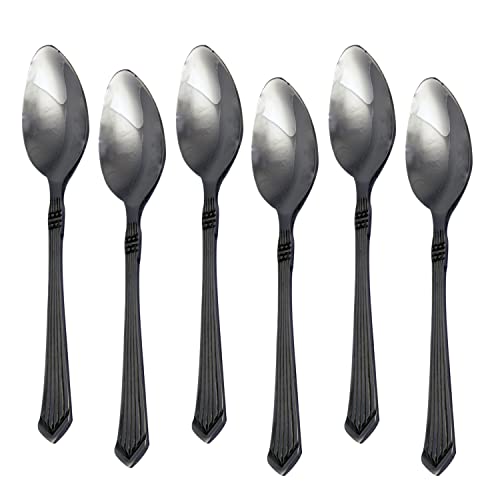 Kishco Symphony Stainless Steel Coffee Spoon Set - Pack of 6 - Image 2