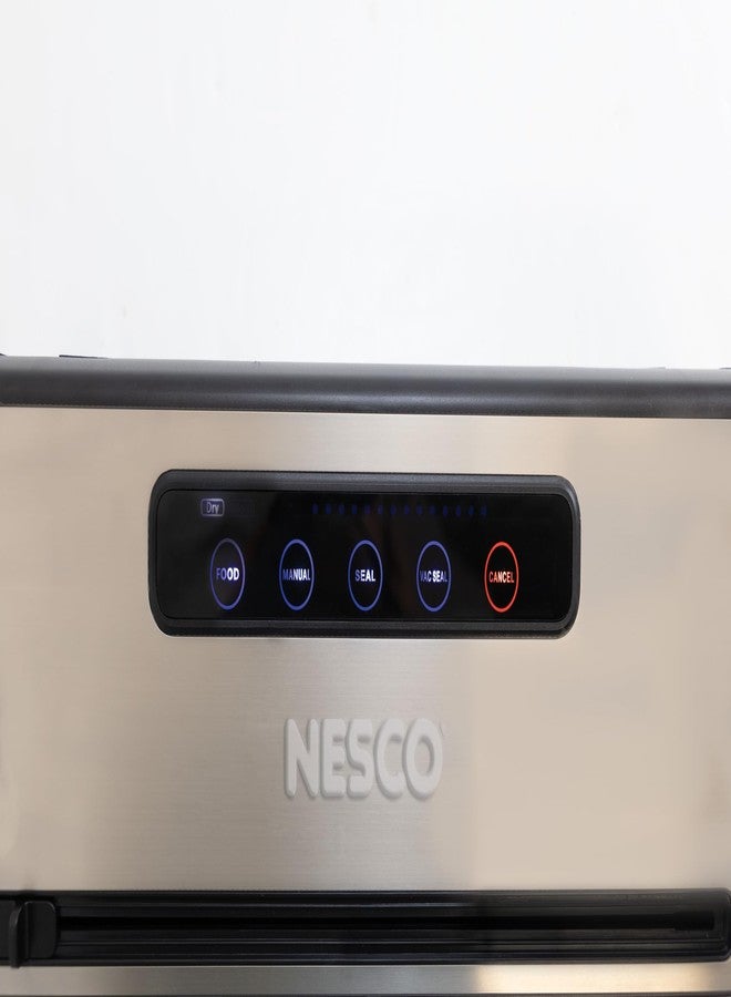 Nesco Preserve Plus Vacuum Sealer | Dry & Moist Modes | Built-in Bag Cutter & Roll Storage | 11.8" Seal Width | Includes 2 Rolls - Image 3