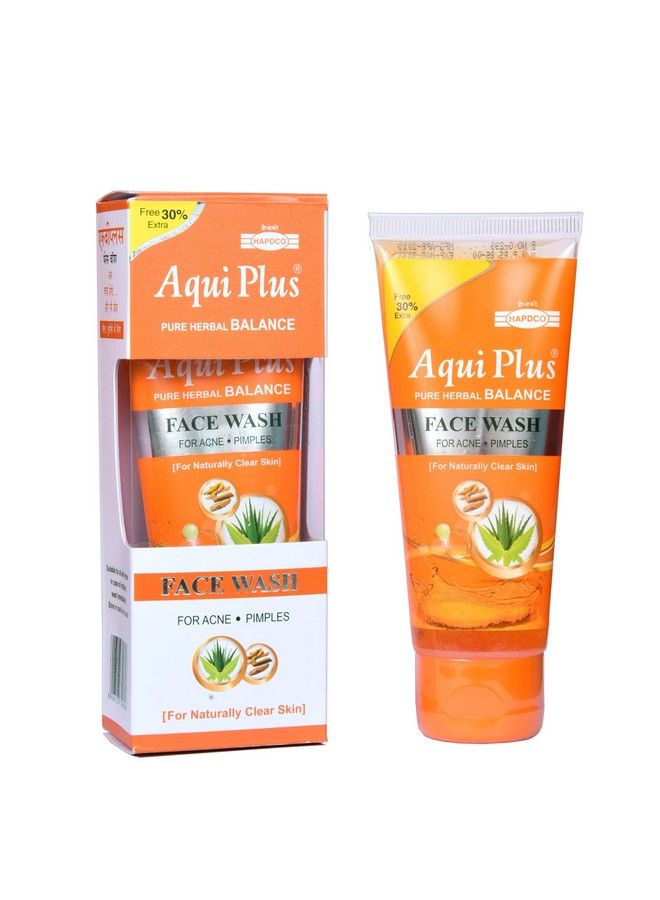 HAPDCO Ayurvedic Herbal Face Wash for Acne and Pimples Aqui Plus, 50 ml Pack - Image 1