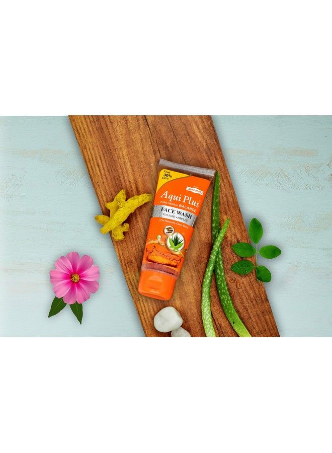 HAPDCO Ayurvedic Herbal Face Wash for Acne and Pimples Aqui Plus, 50 ml Pack - Image 3