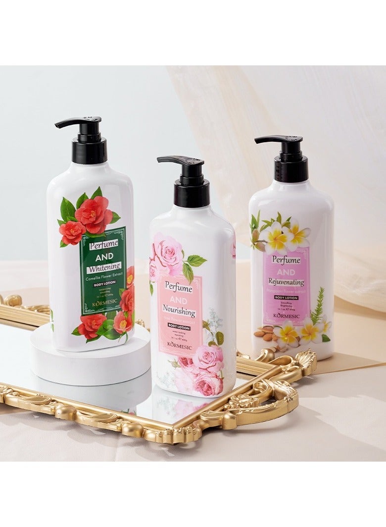 Kormesic كاميليا معطرة الجسم لوشن 400 جرام-زهرة وترطيب - Image 3