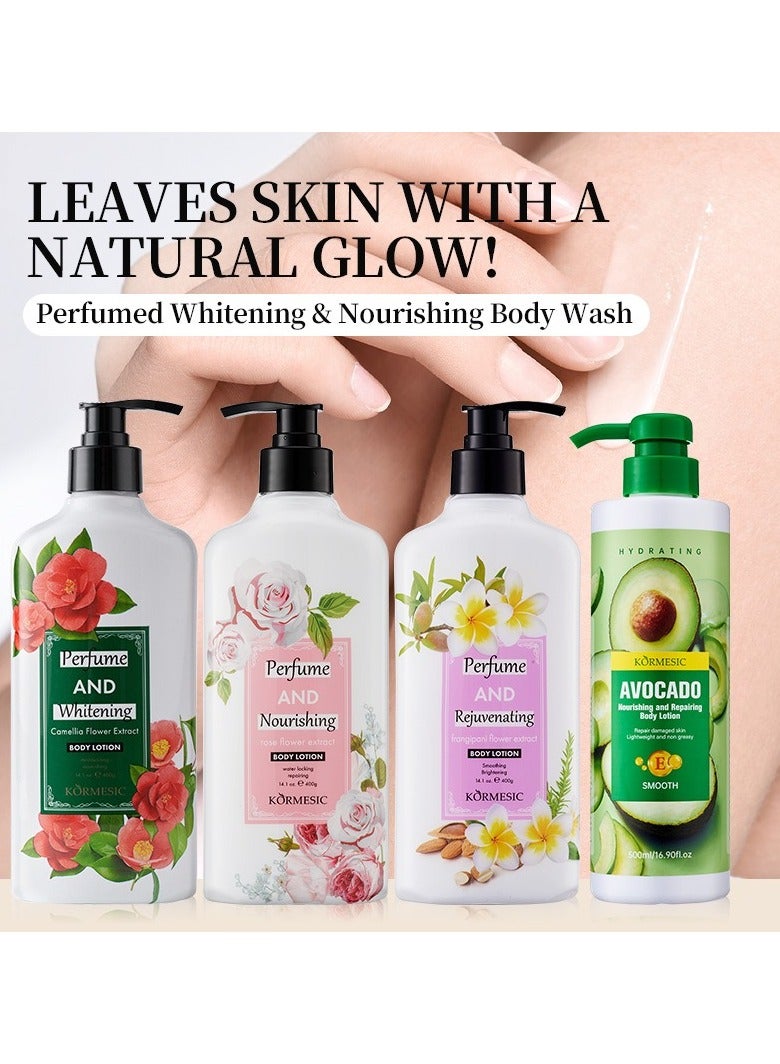 Kormesic كاميليا معطرة الجسم لوشن 400 جرام-زهرة وترطيب - Image 5
