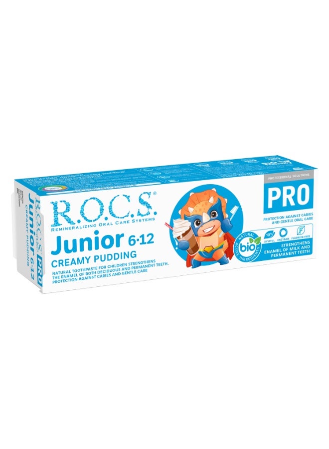 Rocs Toothpaste R.O.C.S. PRO Junior «Creamy Pudding» 74 g - Image 3