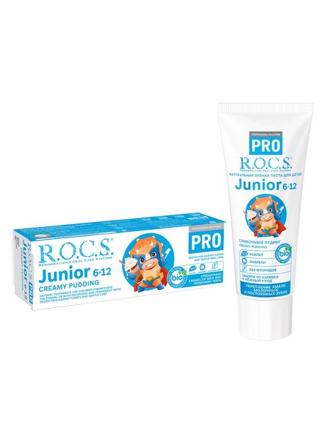 Rocs Toothpaste R.O.C.S. PRO Junior «Creamy Pudding» 74 g - Image 5
