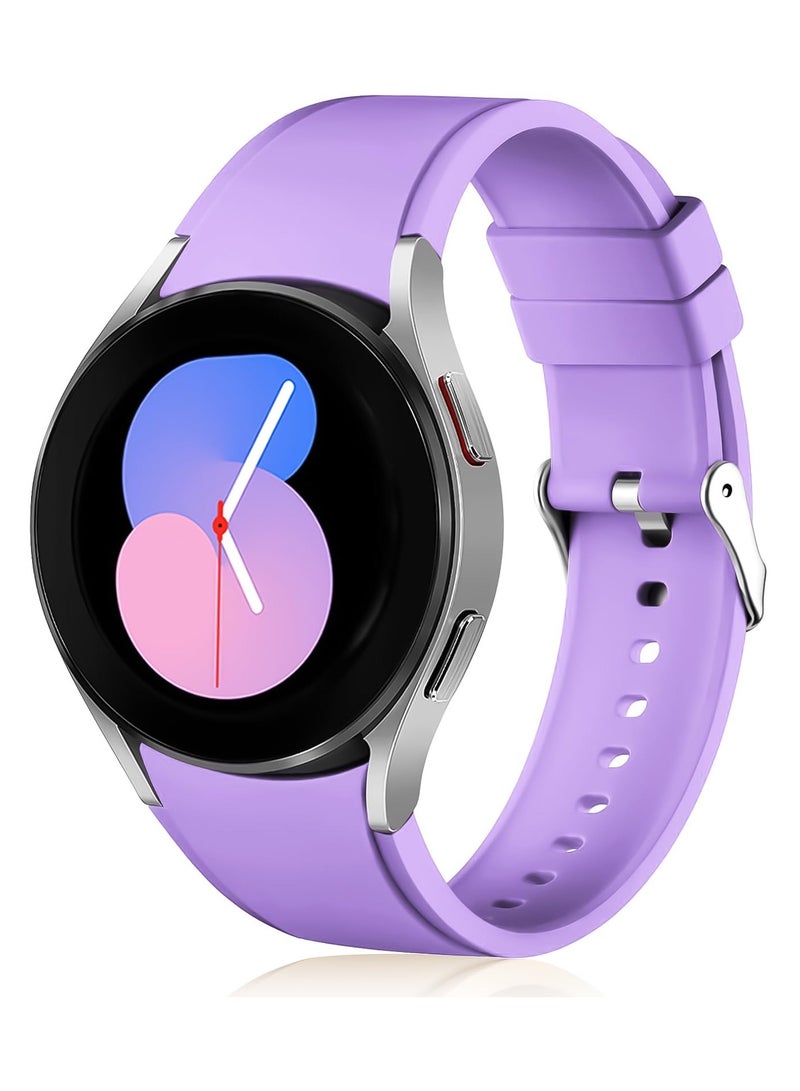 سوار متوافق مع ساعة سامسونج جالكسي 7 5 4 6 مقاس 44 مم 40 مم/ساعة 5 برو مقاس 45 مم/ساعة جالكسي 4 كلاسيك مقاس 46 مم 42 مم، سوار رياضي سريع الفك مقاس 20 مم للنساء والرجال - Image 1