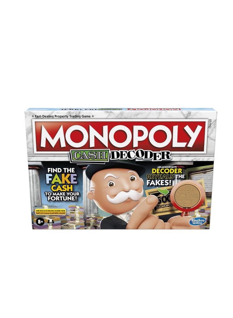 Monopoly Crooked Cash Board Game - Family Fun for Kids Ages 8+ with Mr. Monopoly's Decoder Included - Image 4