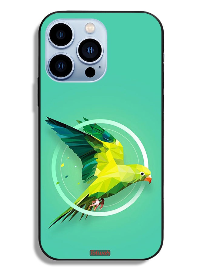 Tolwak Apple iPhone 13 Pro Protective Case Parrot Abstract Art - Image 2