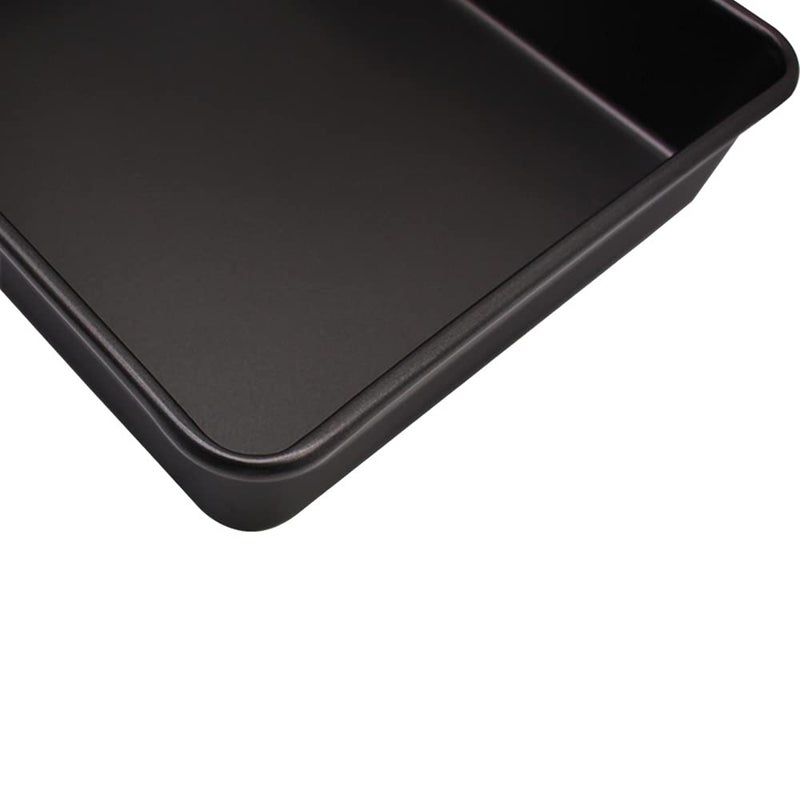 Kazozobi 3-Pack Roasting Pan Set Nonstick Baking Tray Set Rectangular Bakeware For Oven Non-Toxic Coating And Durable Quality (Black) - Image 4