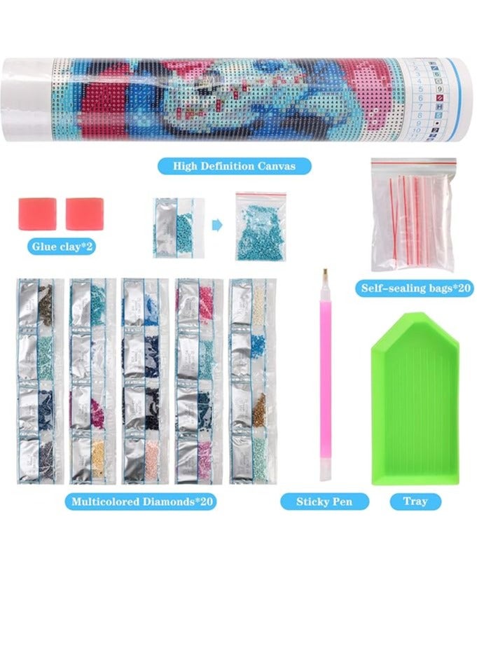 5D diamond painting set, round diamond art set for adults, DIY full diamond painting, suitable for home decoration, gifts - Image 2