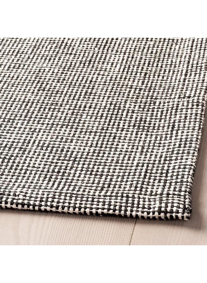 erorex Rug, Flatwoven, Black/Natural, 155X220 Cm - Image 2