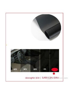 Carub Anti-Scratch SUPER BLACK Window Film 6 Mt x 50 cm  - Image 1