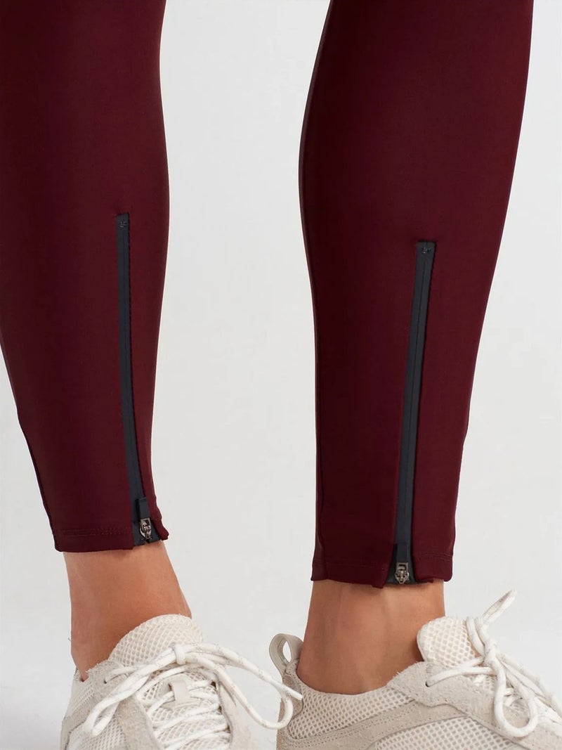 DILVIN High-Waist Skinny Leggings With Zip Detail - Image 3