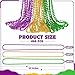 Huskein 100 PCS Mardi Gras Beads 33 Mardi Gras Beads Necklaces Bulk Round Purple Gold Green Beads Bulk Parade Throw Accessories Set Carnival Mardi Gras Party Supplies Favors Decorations - Image 4