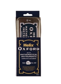 Oxford 9-Piece Oxford Mathematical Instrument Set Silver/Blue  - Image 1