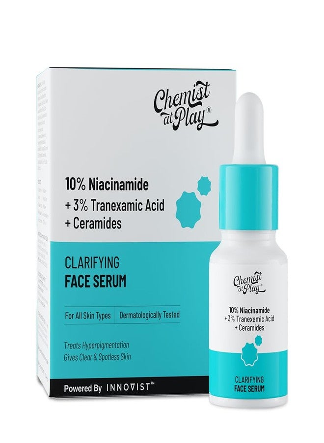 Chemist At Play 10% Niacinamide Face Serum | For Hyperpigmentation, Open Pores & Skin Texture Improvement | Oil Control & Pore Minimising Serum | Lightweight, Non-Comedogenic | For Men & Women | 10 ml - Image 1