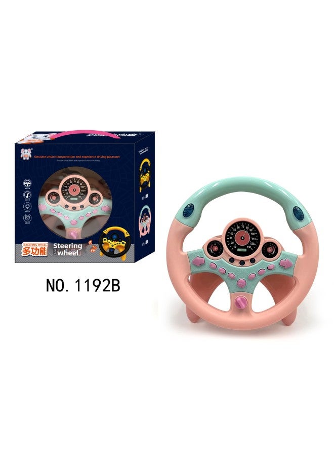 Remote Control Car Toys For Kids - High-speed Off-road Vehicle Led Lights Stunt Action-Color:Pink Steering Wheel Chinese Version Sends Strap + Base + Nano Patch + Suction Cup Patch Weight 600g  - Image 1