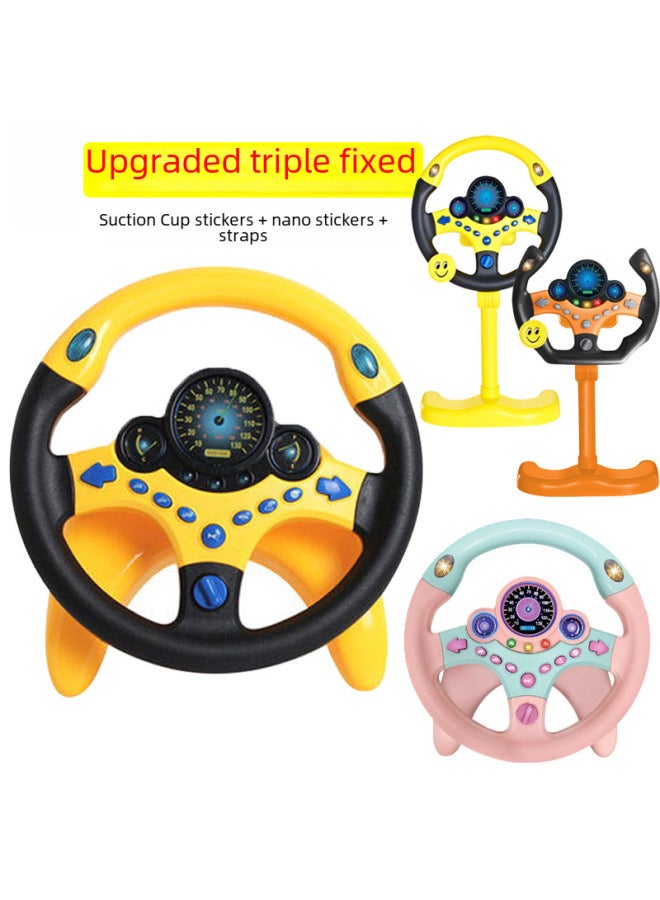 Remote Control Car Toys For Kids - High-speed Off-road Vehicle Led Lights Stunt Action-Color:Pink Steering Wheel Chinese Version Sends Strap + Base + Nano Patch + Suction Cup Patch Weight 600g  - Image 2