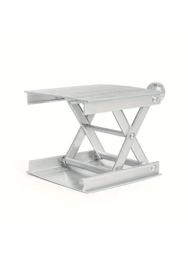 Silvery Aluminum Alloy Laser Level Stand Adjustable Tripod For Wall Floor Tile - Image 1