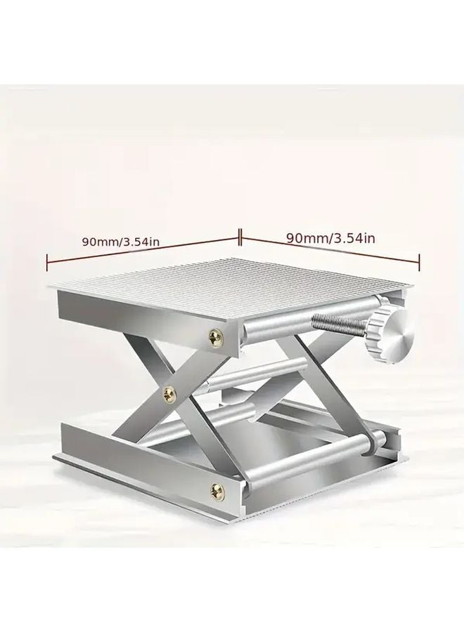 Silvery Aluminum Alloy Laser Level Stand Adjustable Tripod For Wall Floor Tile - Image 2