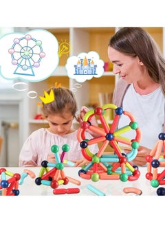 Beauenty 42 PCS Magnetic Building Toys for Kids, Magnet Blocks Sticks  Ball Creativity Game, Development Kit for Preschool Girls, Boys Ideal Gift Set, Including Storage Box  - Image 4
