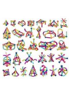 Beauenty 42 PCS Magnetic Building Toys for Kids, Magnet Blocks Sticks  Ball Creativity Game, Development Kit for Preschool Girls, Boys Ideal Gift Set, Including Storage Box  - Image 2
