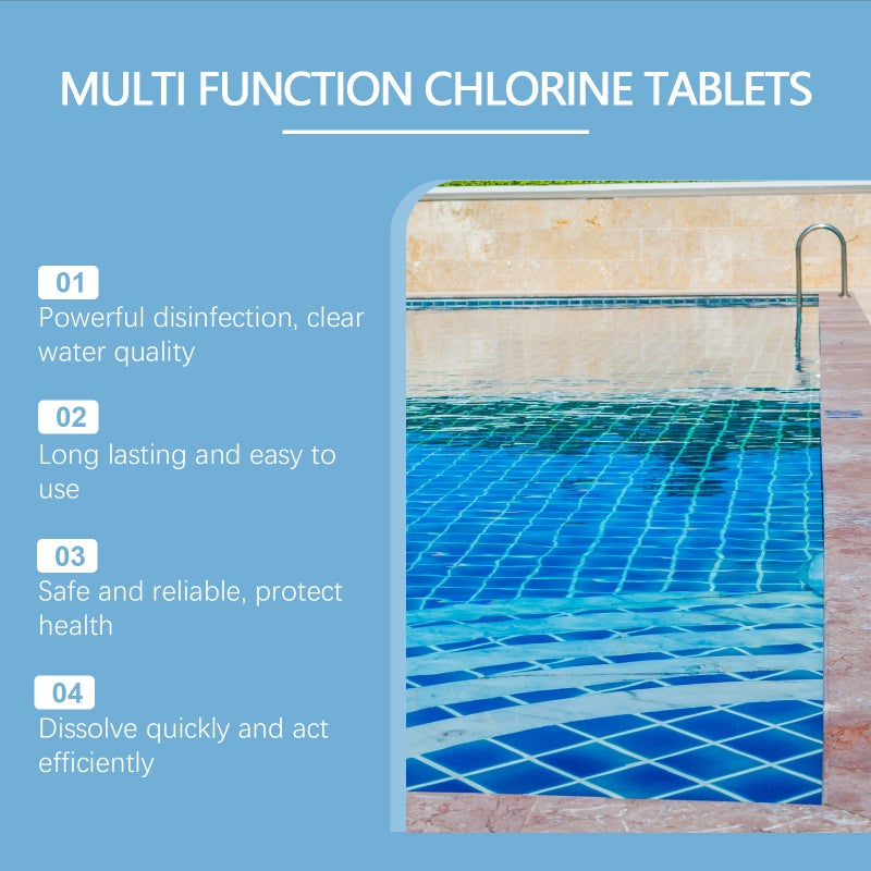 HozoneX Pool Cleaning Chlorine Tablets - Effervescent Water Treatment for Deep Stain  Removal - Image 3